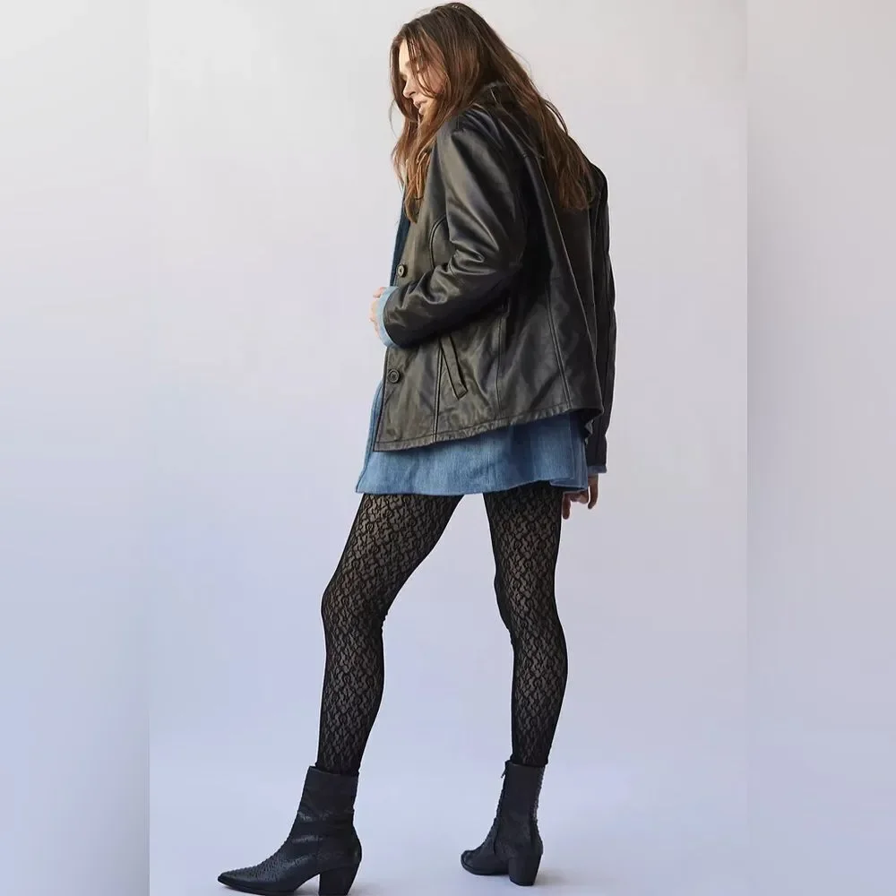 NWT FREE PEOPLE LAYERED IN LACE STRETCH LEGGINGS